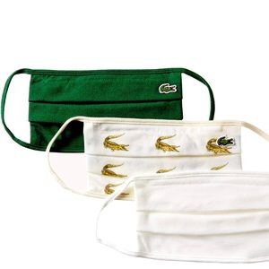 Lacoste Face Masks.  Set of THREE 3